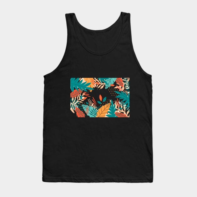 Flower pattern Tank Top by King Tiger